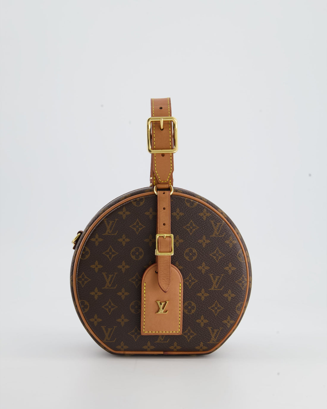 Louis Vuitton Monogram Canvas Petite Boite Chapeau Cross-Body Bag with Gold Hardware