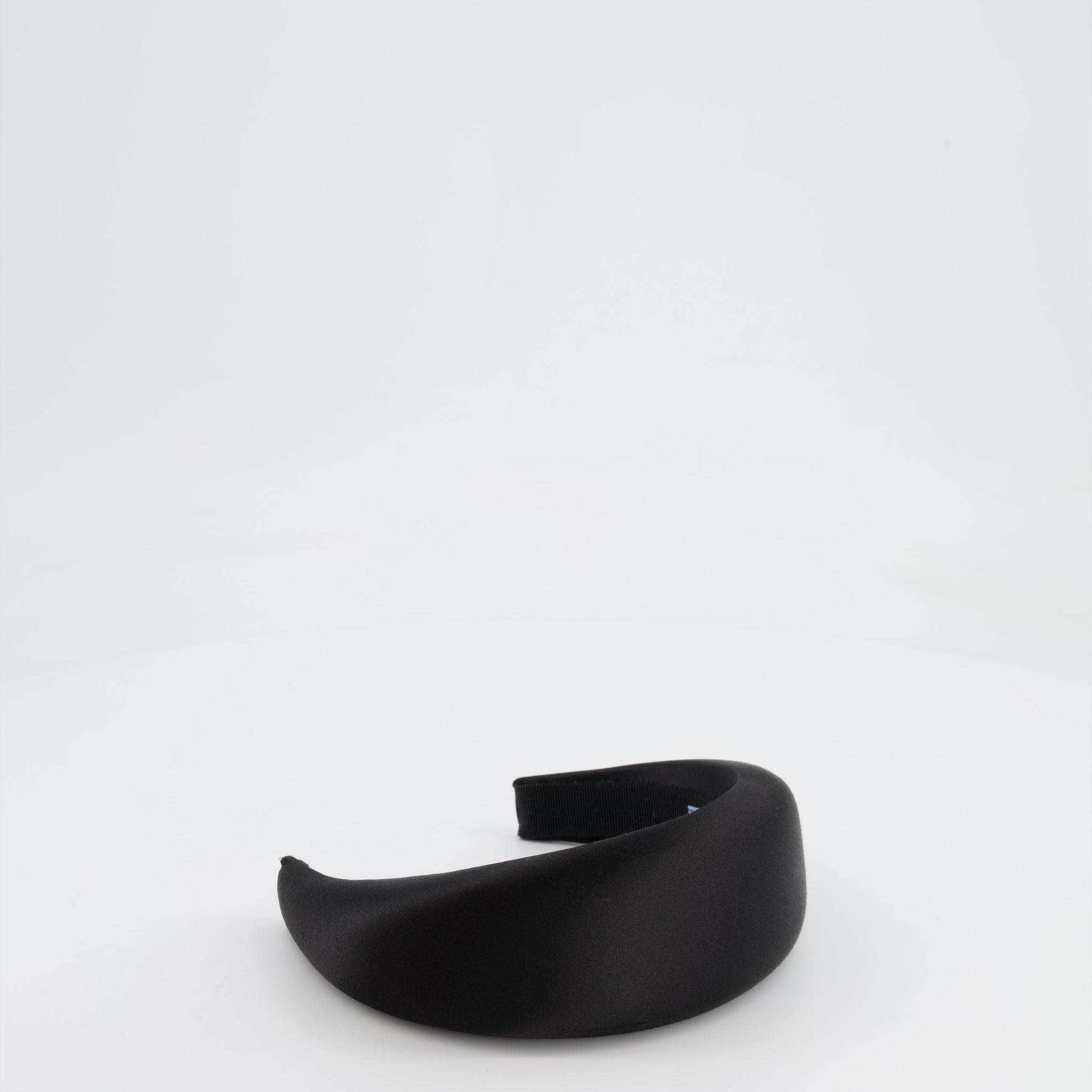 *HOT* Prada Black Satin Padded Headband