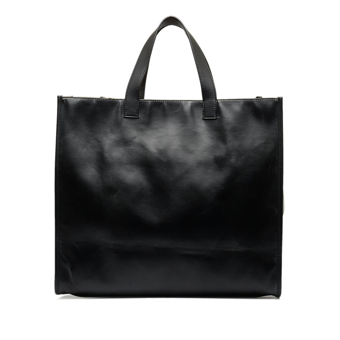 FENDI x Sarah Coleman Fisheye Logo Coated Canvas Shopping Tote Satchel