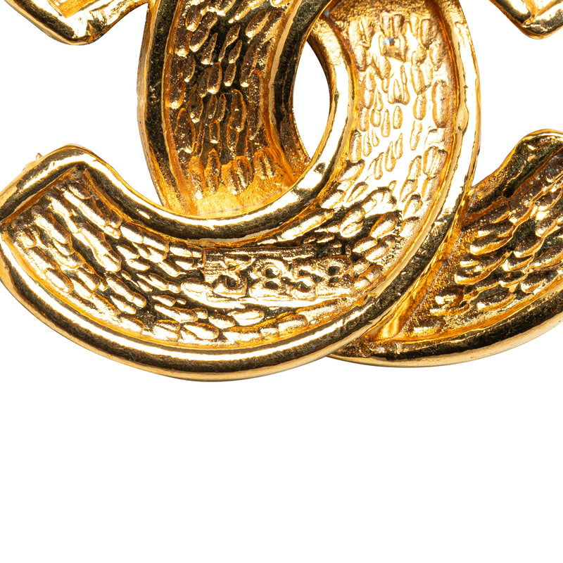 Chanel Quilted CC Logo Pendant Necklace Metal Necklace in Good condition