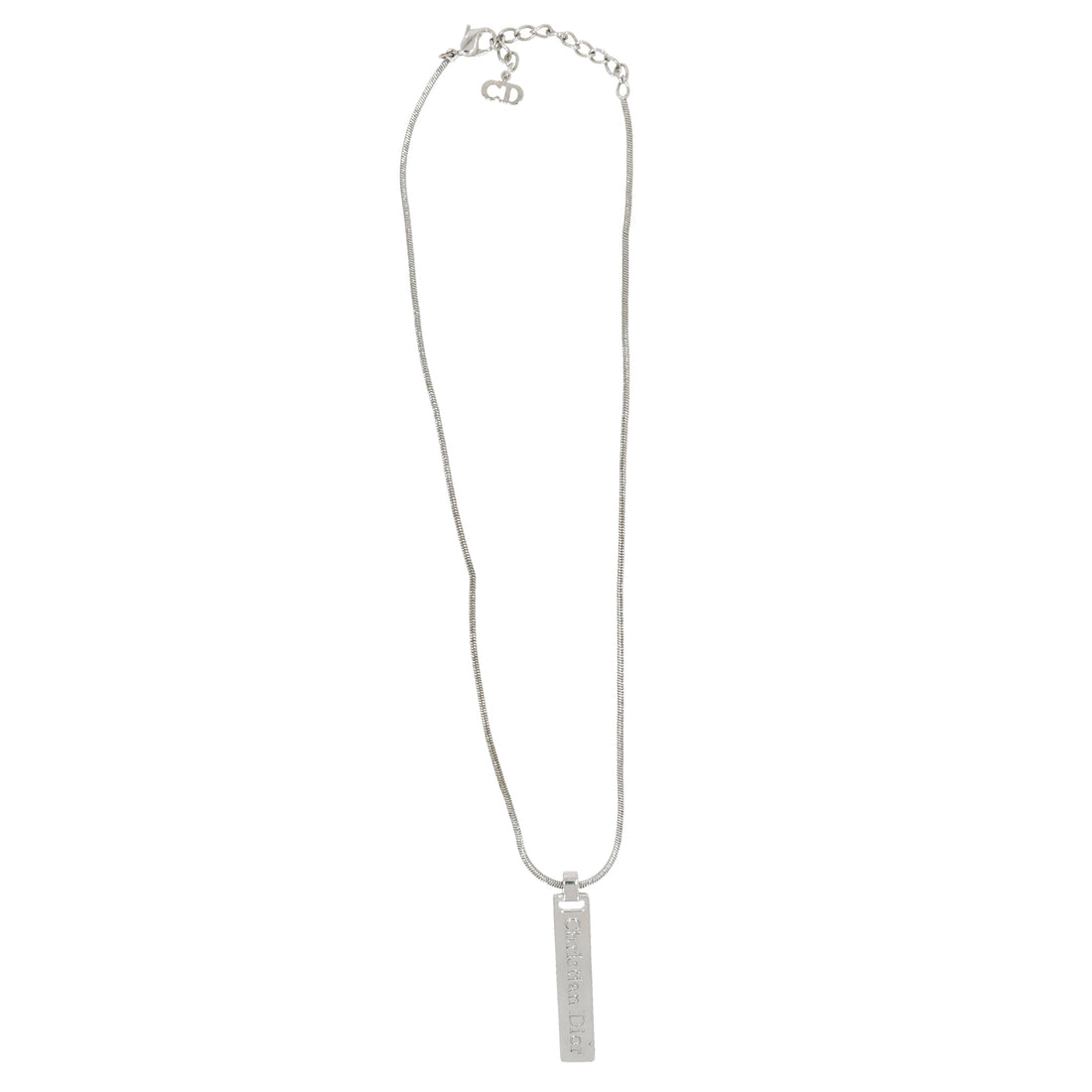 CHRISTIAN DIOR Necklace in Silver Metal