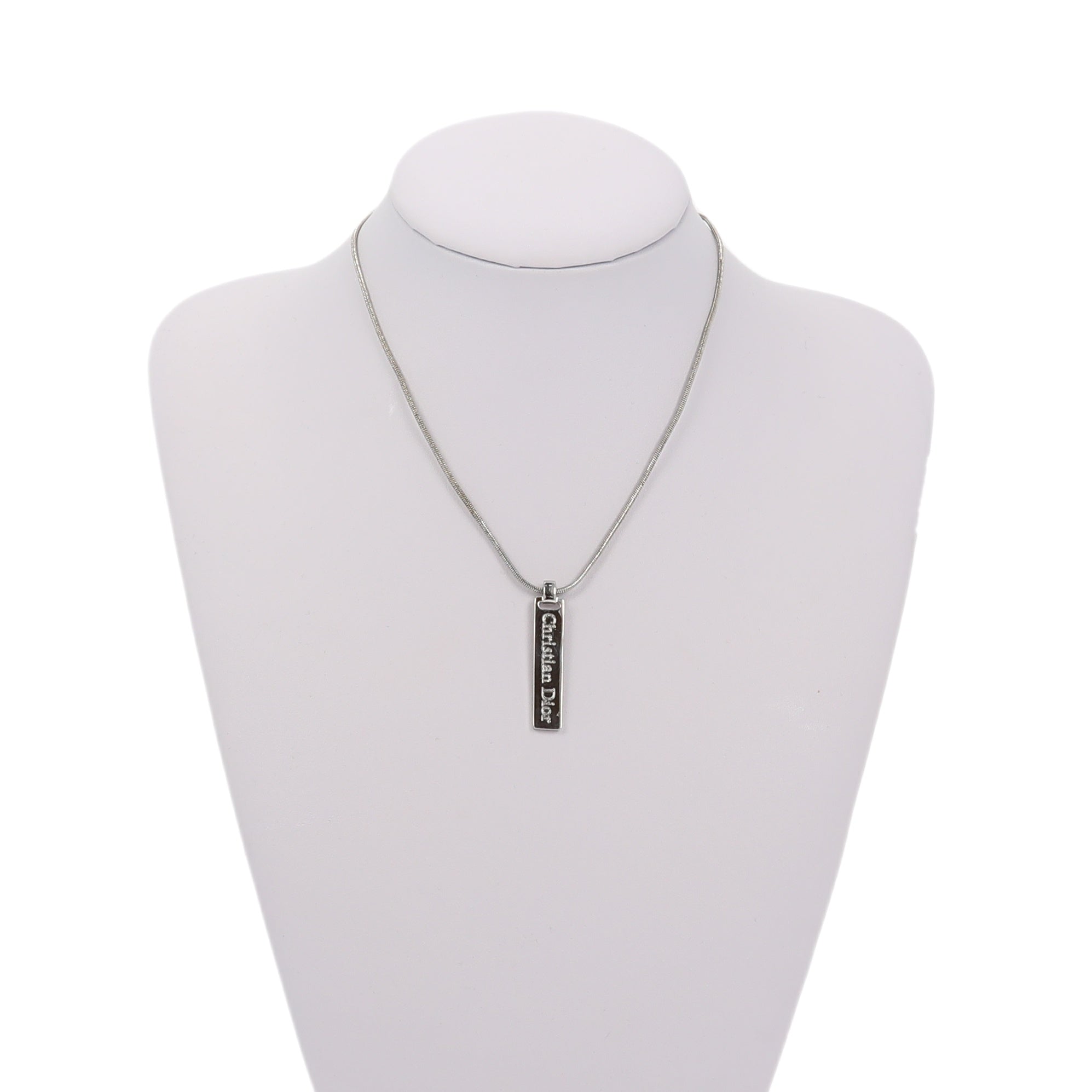 CHRISTIAN DIOR Necklace in Silver Metal