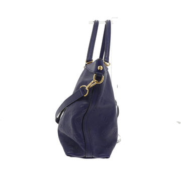 LOUIS VUITTON Bastille Shoulder Bag in Blue Leather