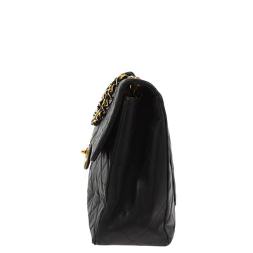 CHANEL Timeless/Classique Maxi Shoulder Bag in Black Leather