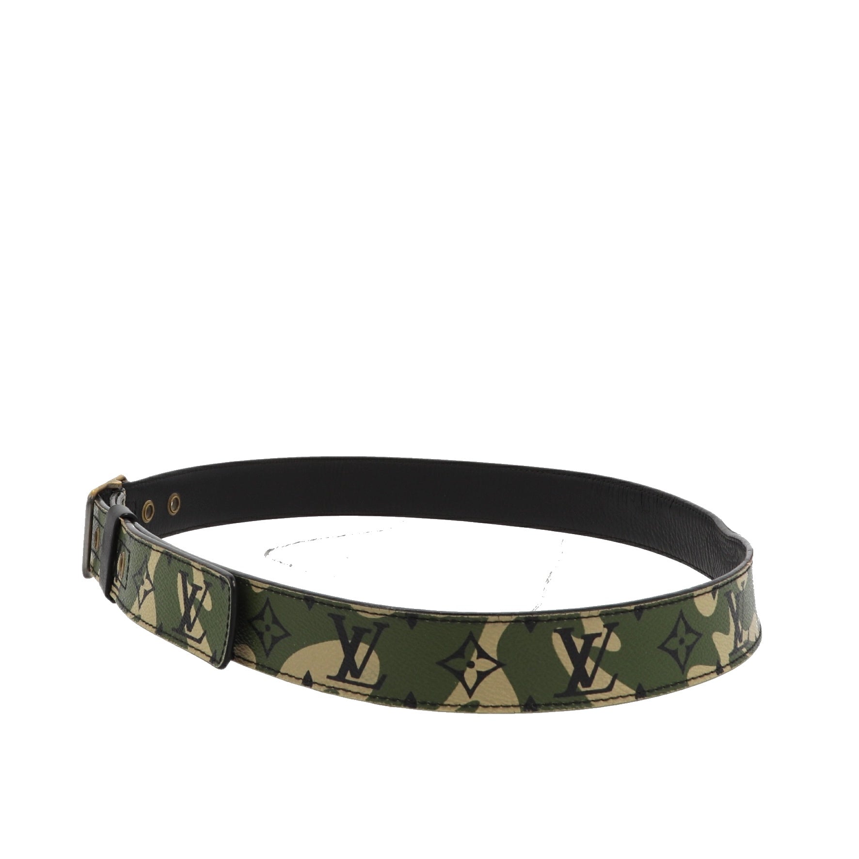 LOUIS VUITTON Limited Edition x Takashi Murakami Monogramouflage Green Belt