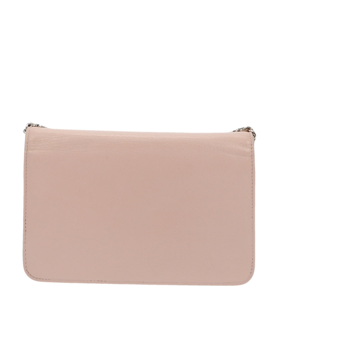CHANEL WOC Wallet on Chain Pochette in Pink Leather
