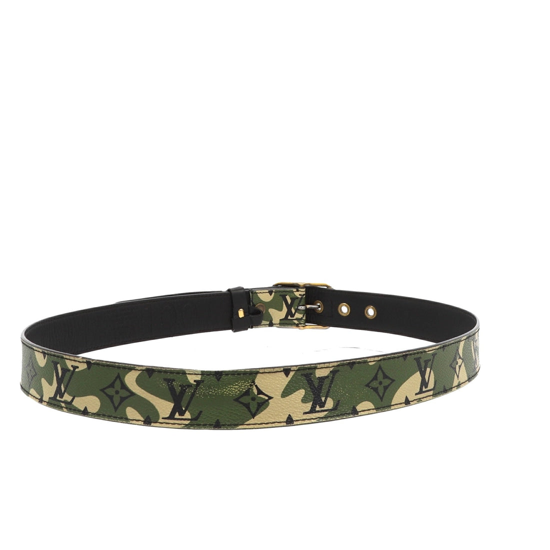LOUIS VUITTON Limited Edition x Takashi Murakami Monogramouflage Green Belt