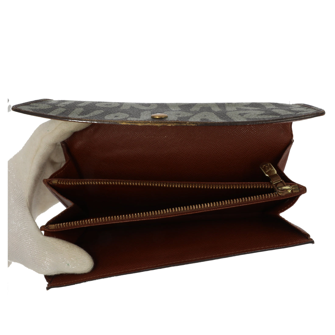 LOUIS VUITTON Limited Edition x Stephen Sprouse Graffiti Wallet in brown canvas