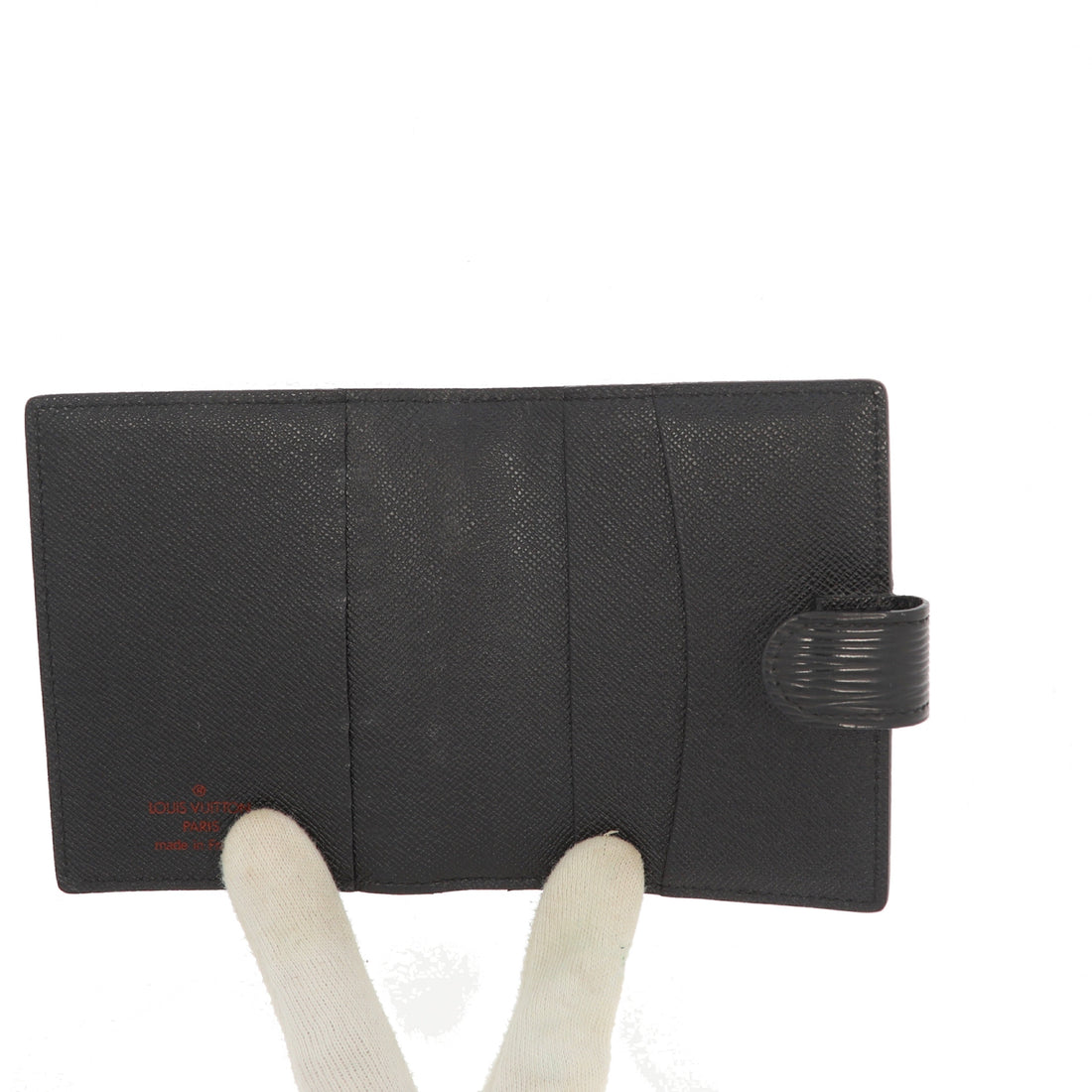 LOUIS VUITTON Agenda Cover in Black Leather