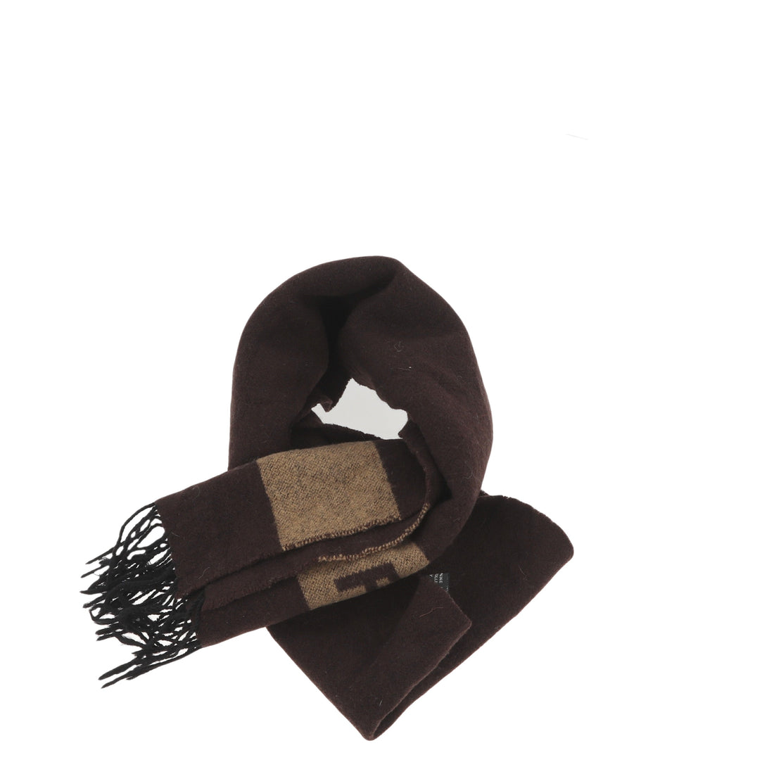 FENDI Scarf in Brown Wool