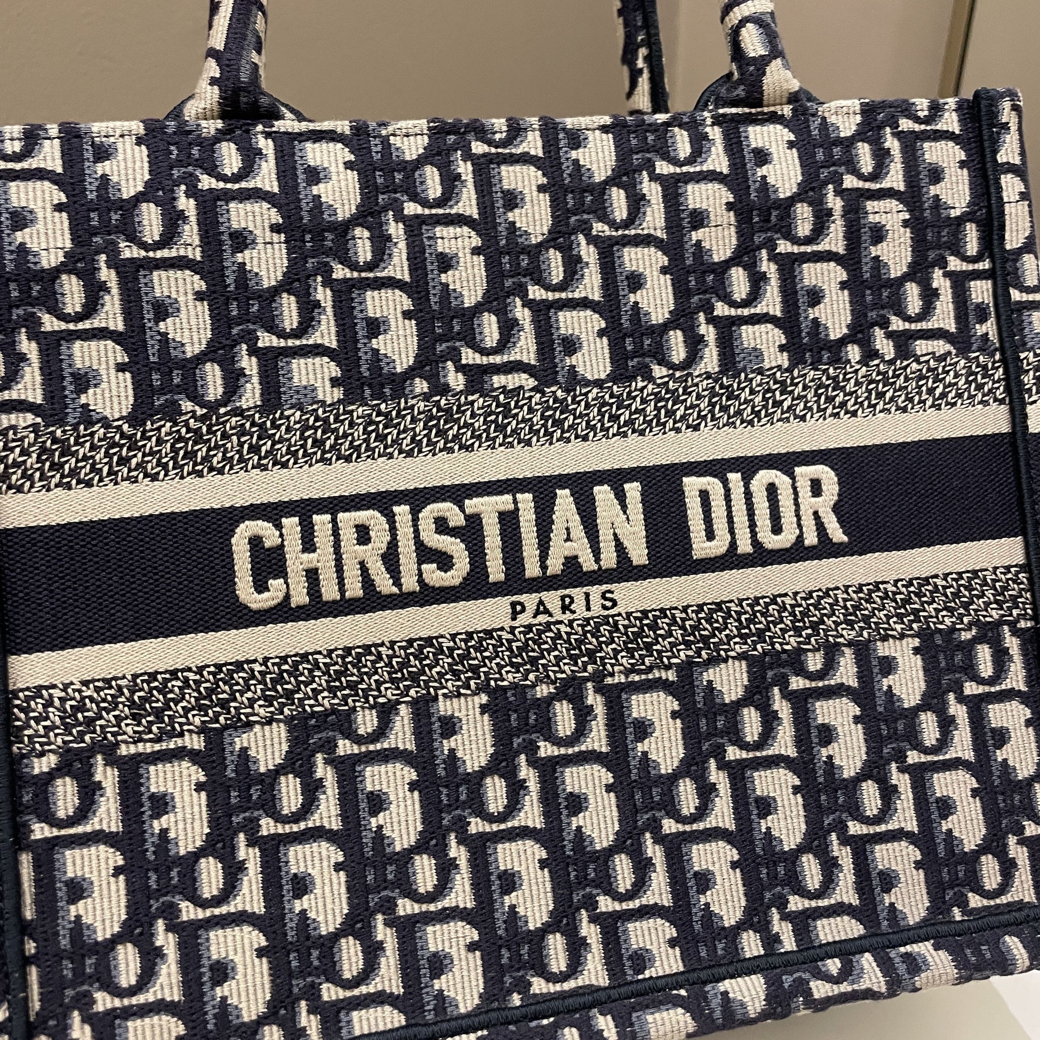 Dior Book Tote Navy Oblique