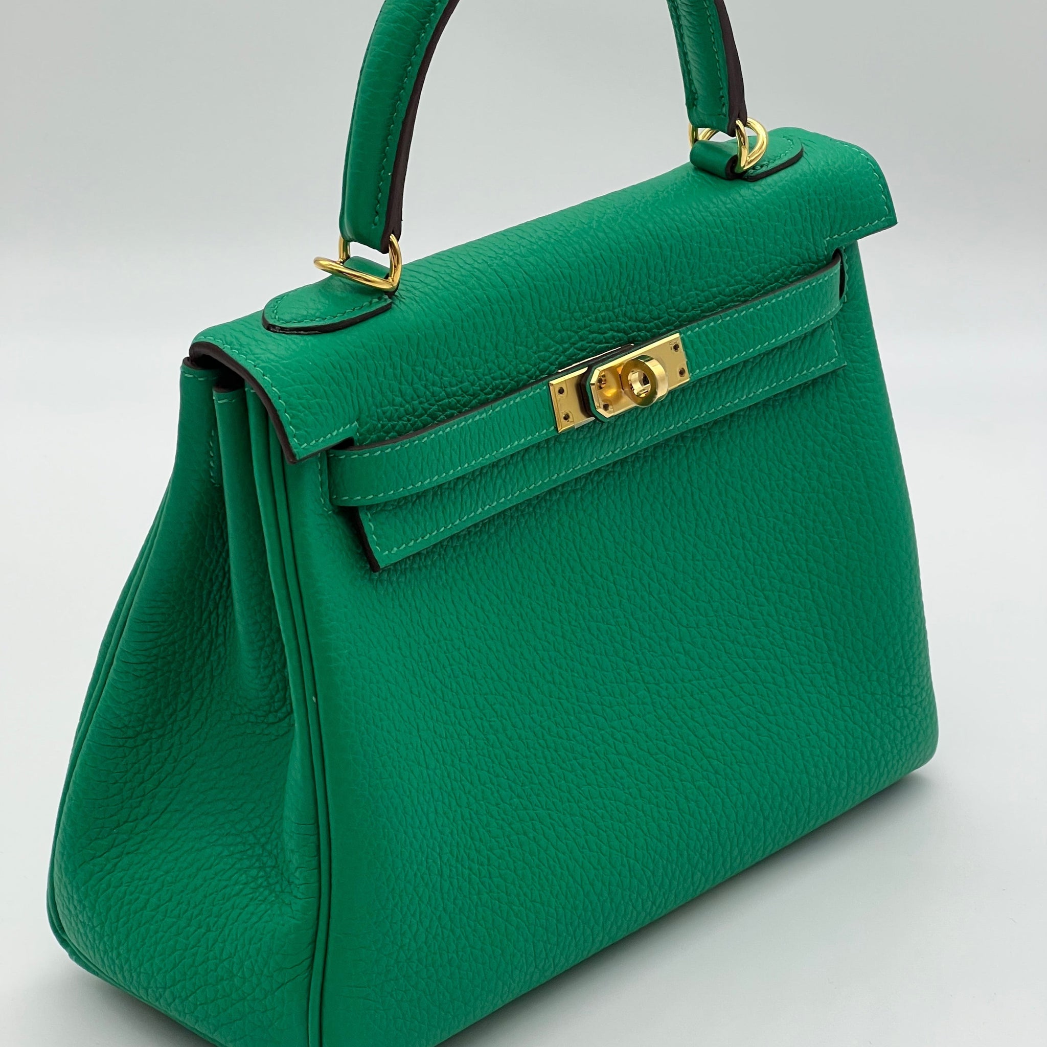Hermes Kelly II 25 Retourne Veau Togo Perso Menthe