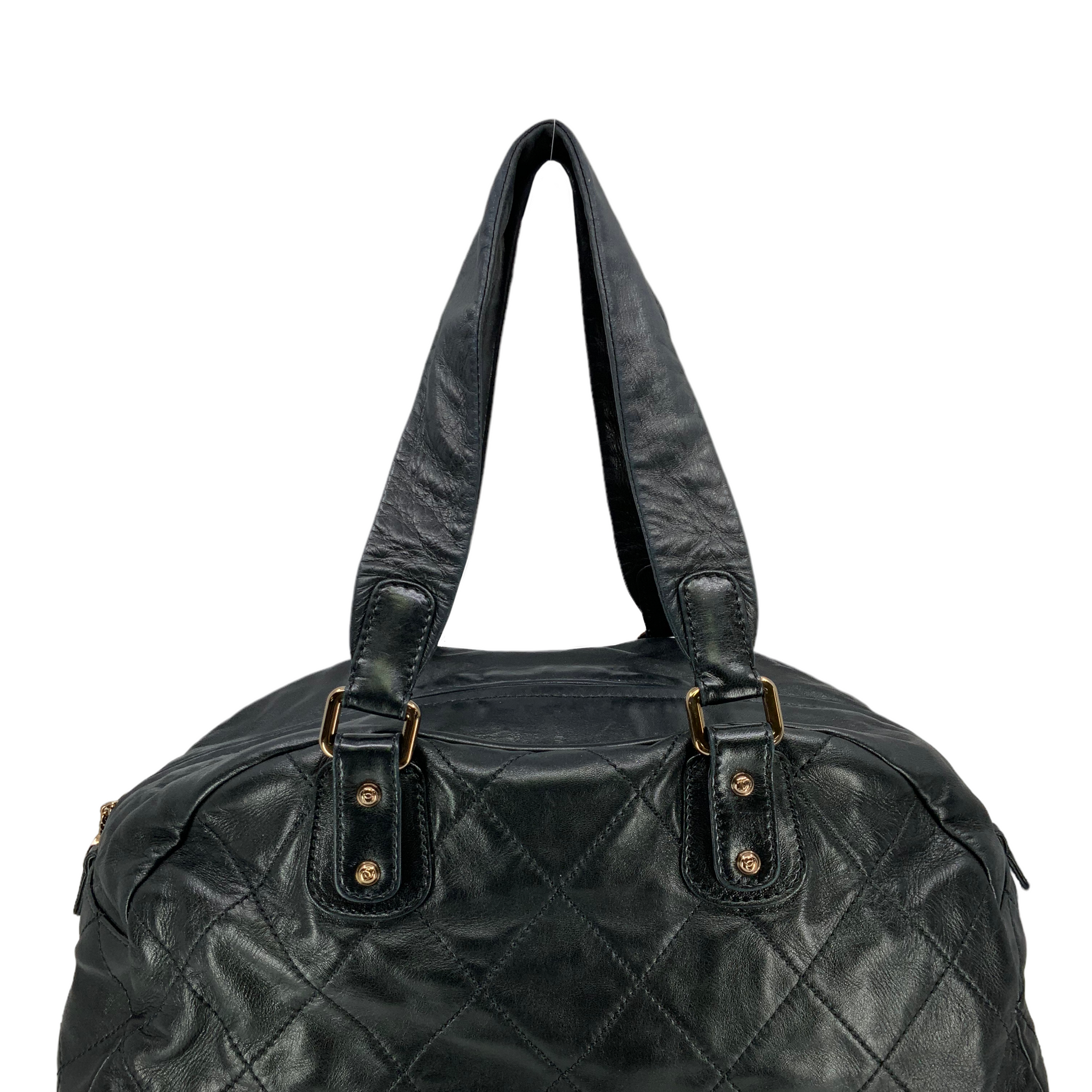 Chanel Quilted Lambskin Cloudy Bundle Bowler Bag