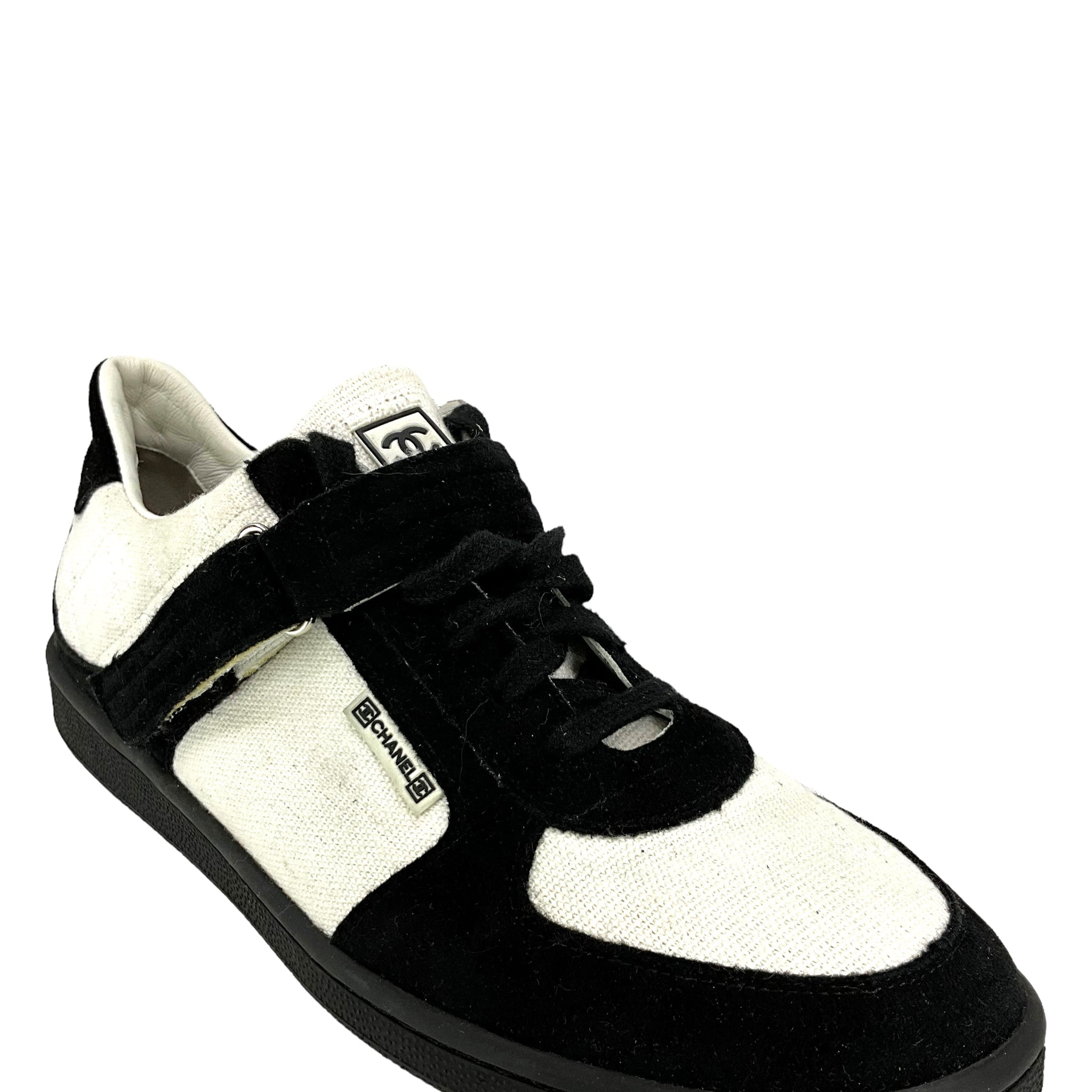 CHANEL Sports Line Suede Velcro Sneaker Size 11
