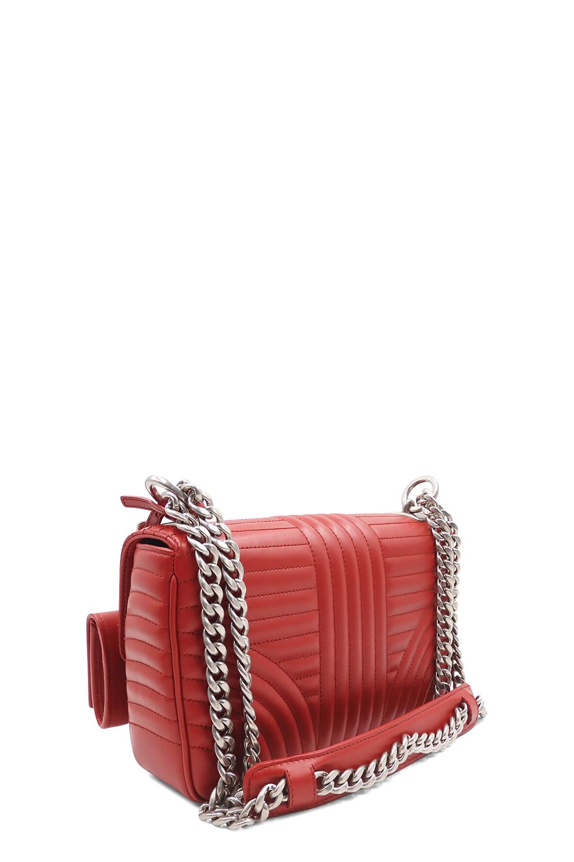 Diagramme Medium Shoulder Bag Red