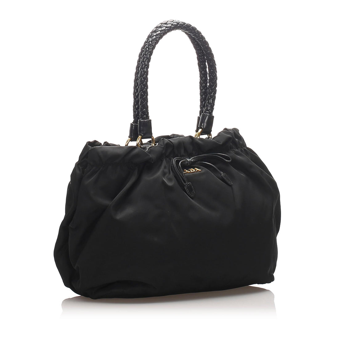 Prada Gathered Tessuto Tote  (SHG-10084)