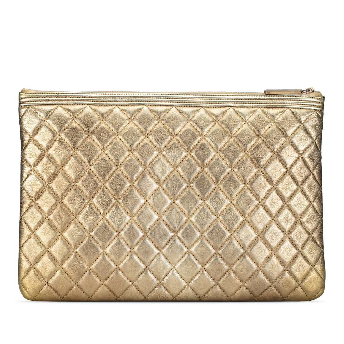 Chanel Large Lambskin Boy O Case Clutch Clutch Bag