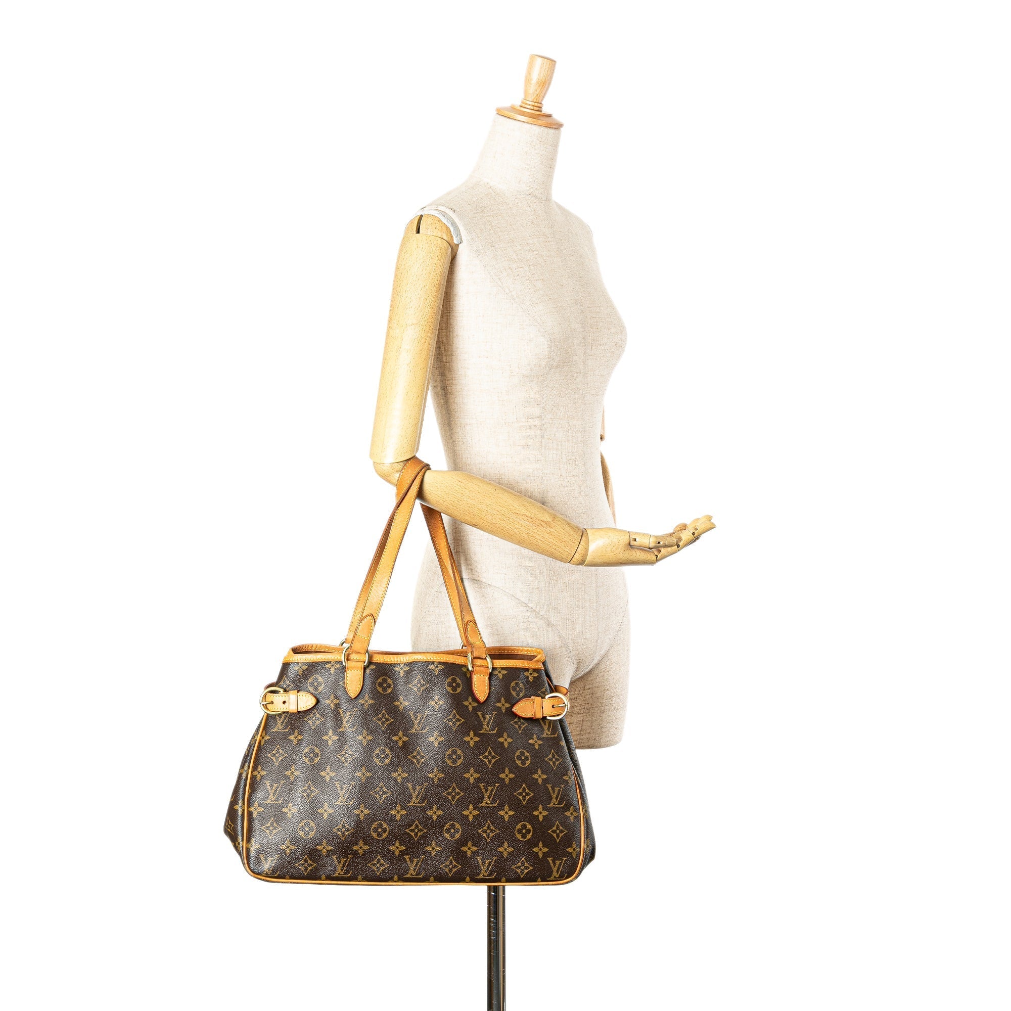 Brown Louis Vuitton Monogram Batignolles Horizontal Tote Bag