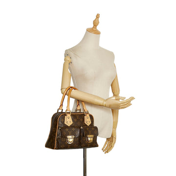 LOUIS VUITTON Monogram Manhattan PM Brown