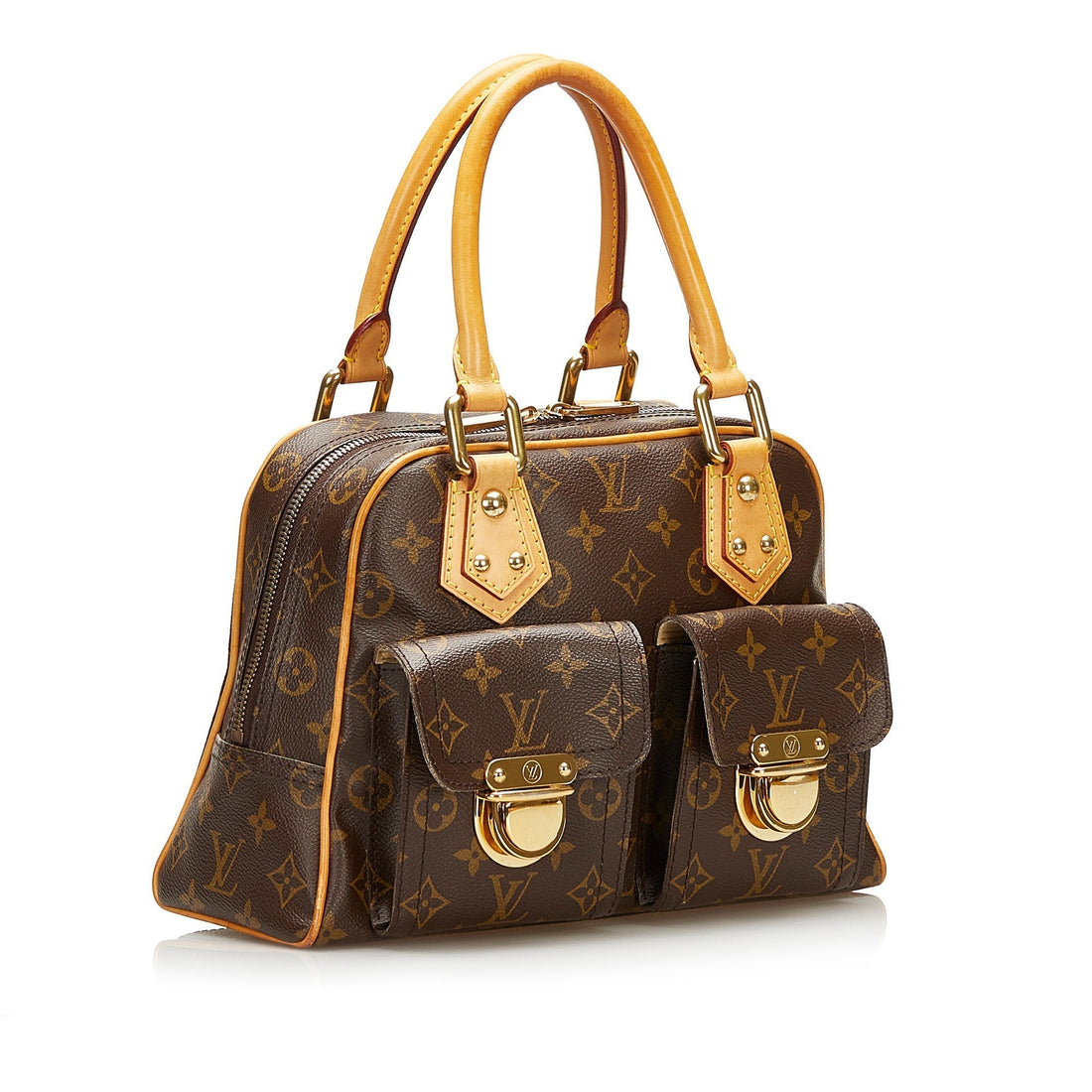 LOUIS VUITTON Monogram Manhattan PM Brown
