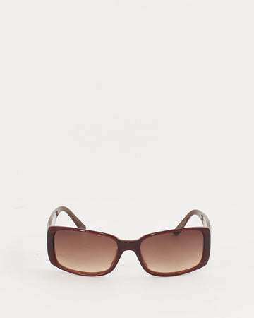 Chanel Vintage Brown Square Frame Sunglasses 5115Q
