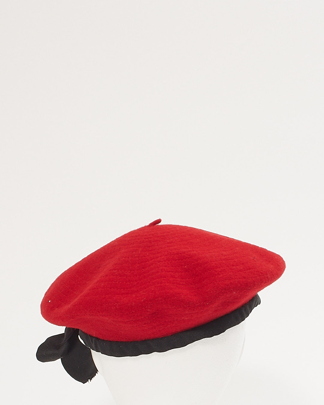 Chanel Red Wool Beret - M