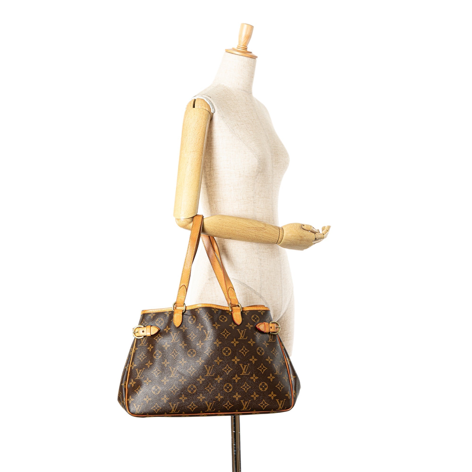 Brown Louis Vuitton Monogram Batignolles Horizontal Tote Bag