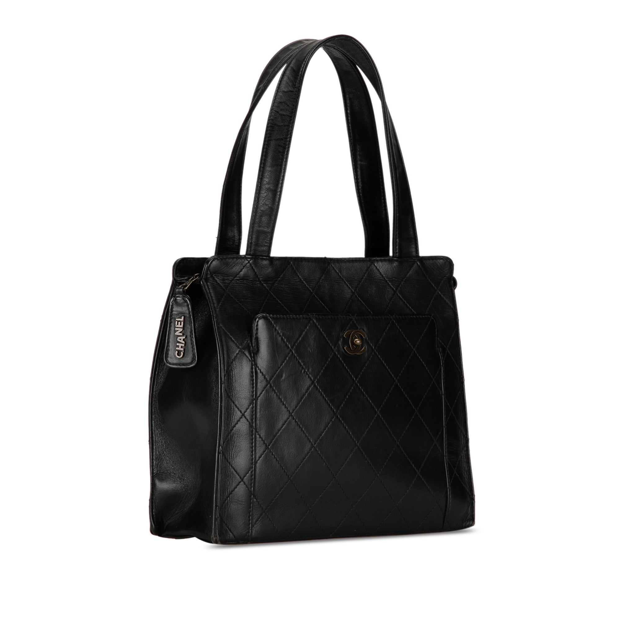 Chanel CC Quilted Calfskin Tote Tote Bag