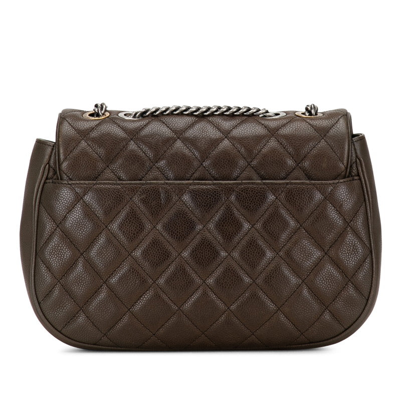 Chanel CC Casual Pocket Flap Bag  Leather Shoulder Bag in Good condition