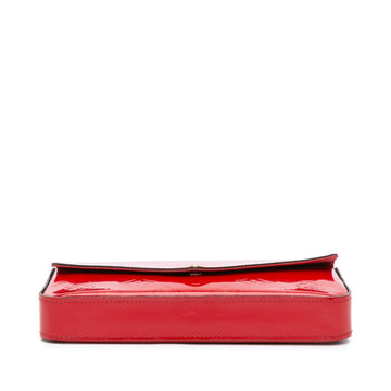 Red Louis Vuitton Monogram Vernis Pochette Felicie Crossbody Bag