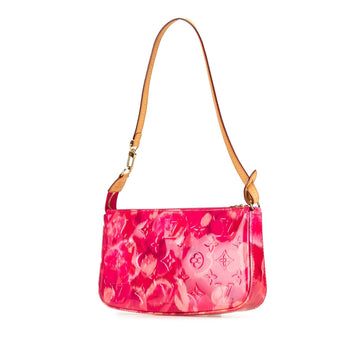 Pink Louis Vuitton Monogram Vernis Ikat Pochette Accessoires Shoulder Bag