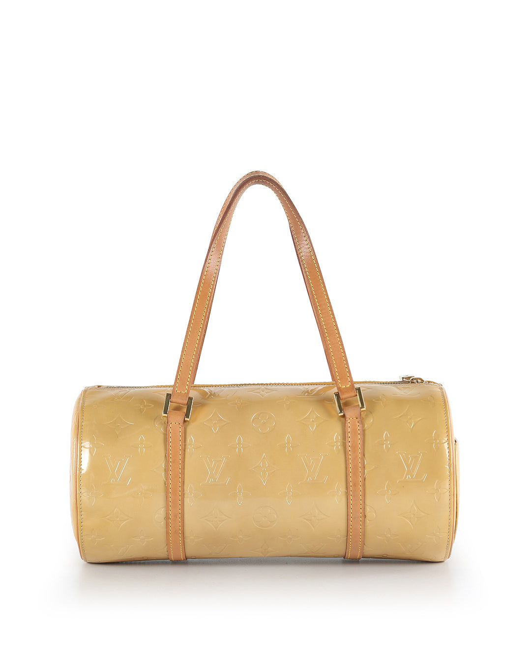 LOUIS VUITTON Yellow Monogram Vernis Papillon 30 Bedford Vintage Bag