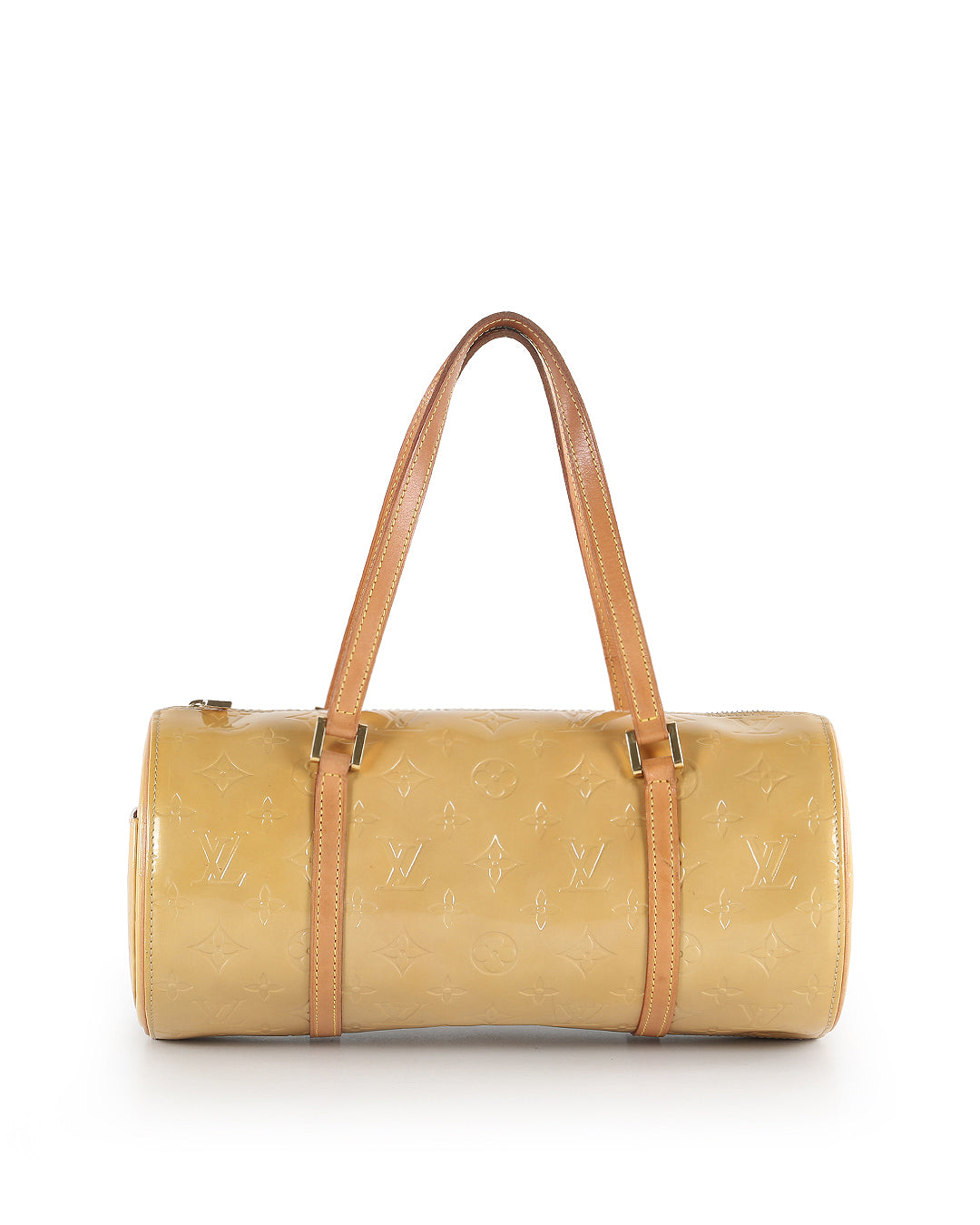 LOUIS VUITTON Yellow Monogram Vernis Papillon 30 Bedford Vintage Bag