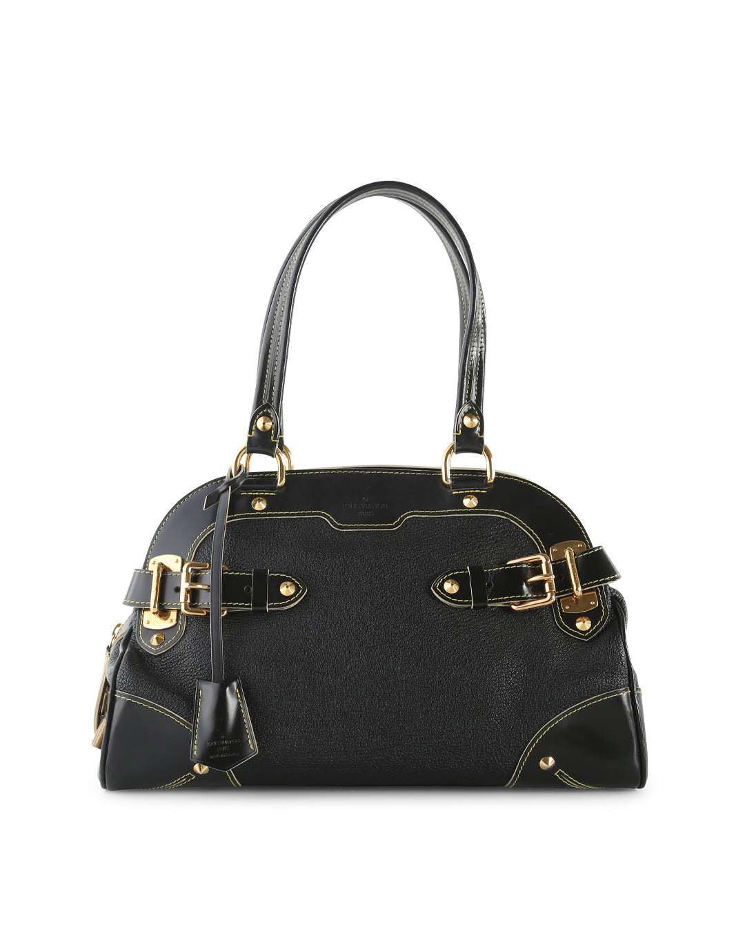 LOUIS VUITTON Black Suhali Leather Le Radieux Shoulder Bag