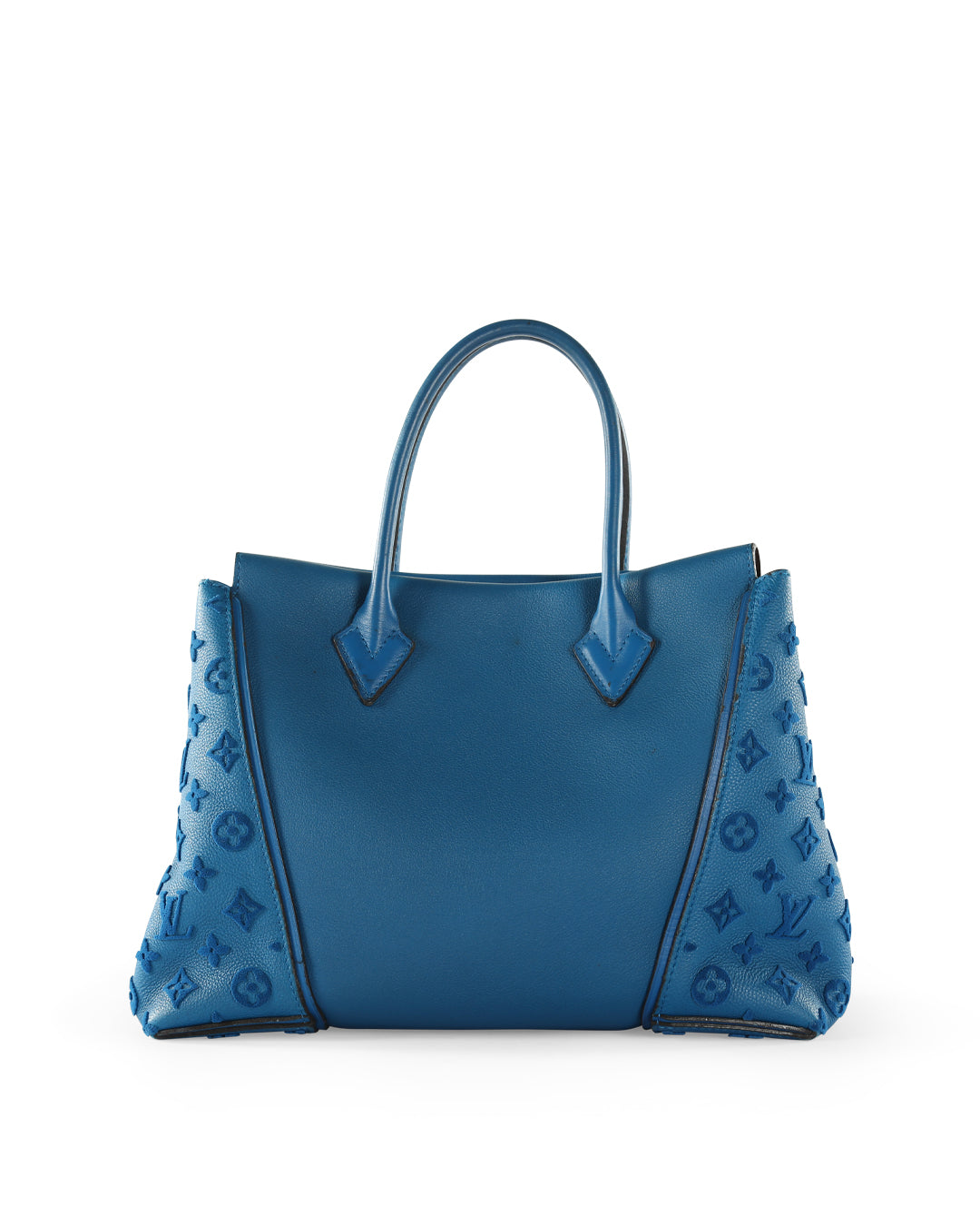 LOUIS VUITTON Blue Leather W GM Bag
