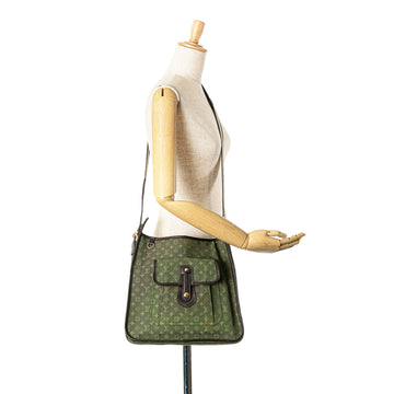 Green Louis Vuitton Monogram Mini Lin Sac Mary Kate Crossbody Bag