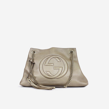 Soho Medium Chain Tote - Champagne