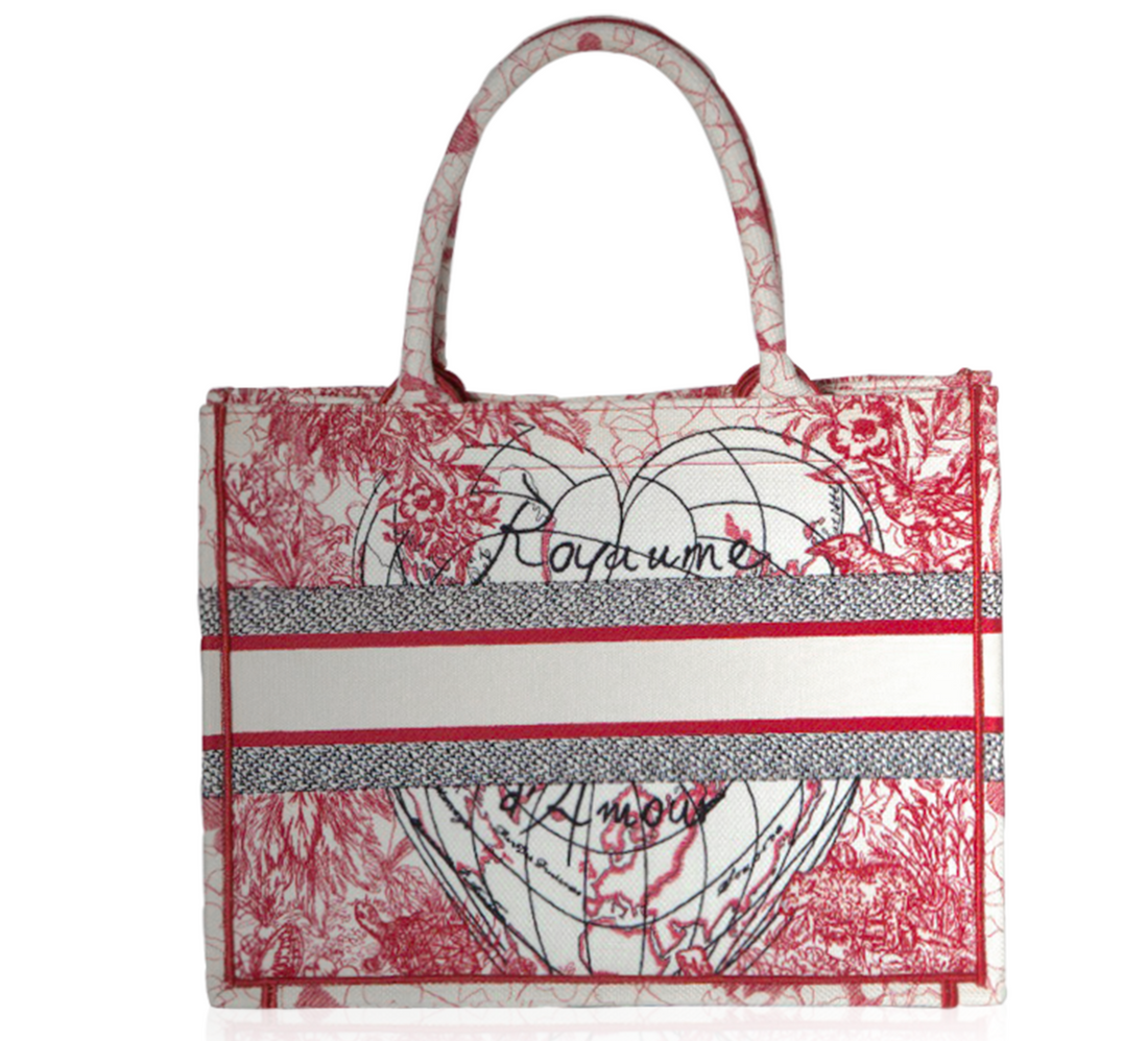 DIOR D-Royaume d'Amour Canvas Book Bag