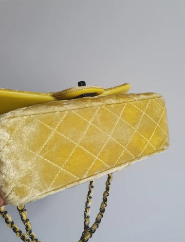 CHANEL  classique/timeless velvet crossbody bag