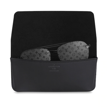 Louis Vuitton Glasses Case Monogram Eclipse Black