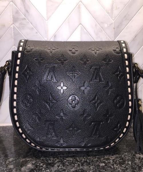 Louis Vuitton Junot Monogram Empreinte Leather Noir