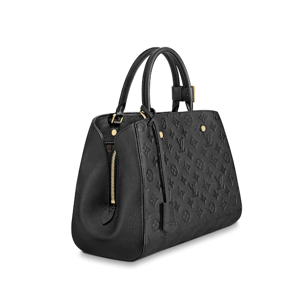 Louis Vuitton Montaigne MM Monogram Empreinte Leather Noir