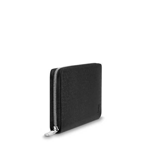 Louis Vuitton Zippy Organizer Taiga Leather Black