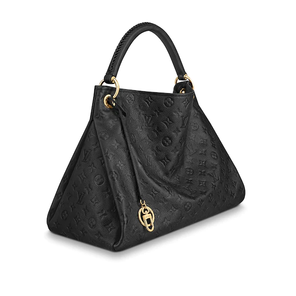 Louis Vuitton artsy mm monogram empreinte leather black