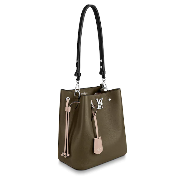 Louis Vuitton LockMe Bucket Laurier Toffee Latte Black