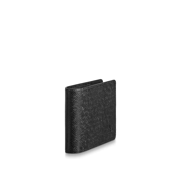 Louis Vuitton Multiple Wallet Taiga Leather Noir