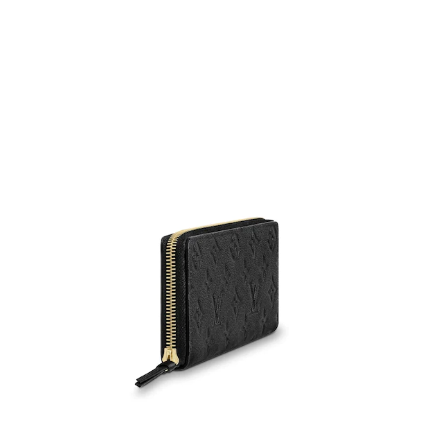 Louis Vuitton Clemence Wallet Monogram Empreinte Leather Noir