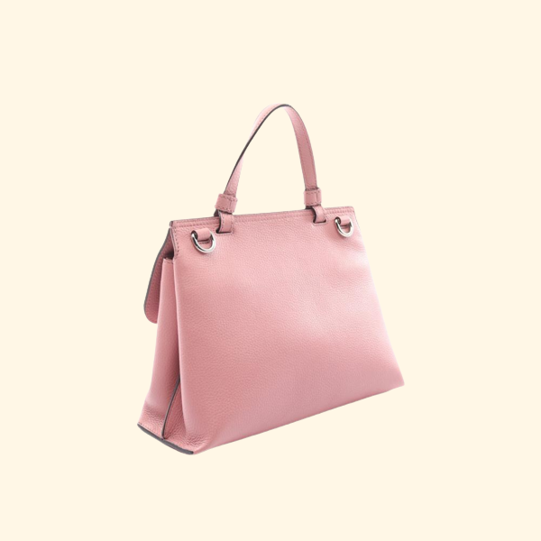 Gucci Daily Bamboo Handbag Leather Pink