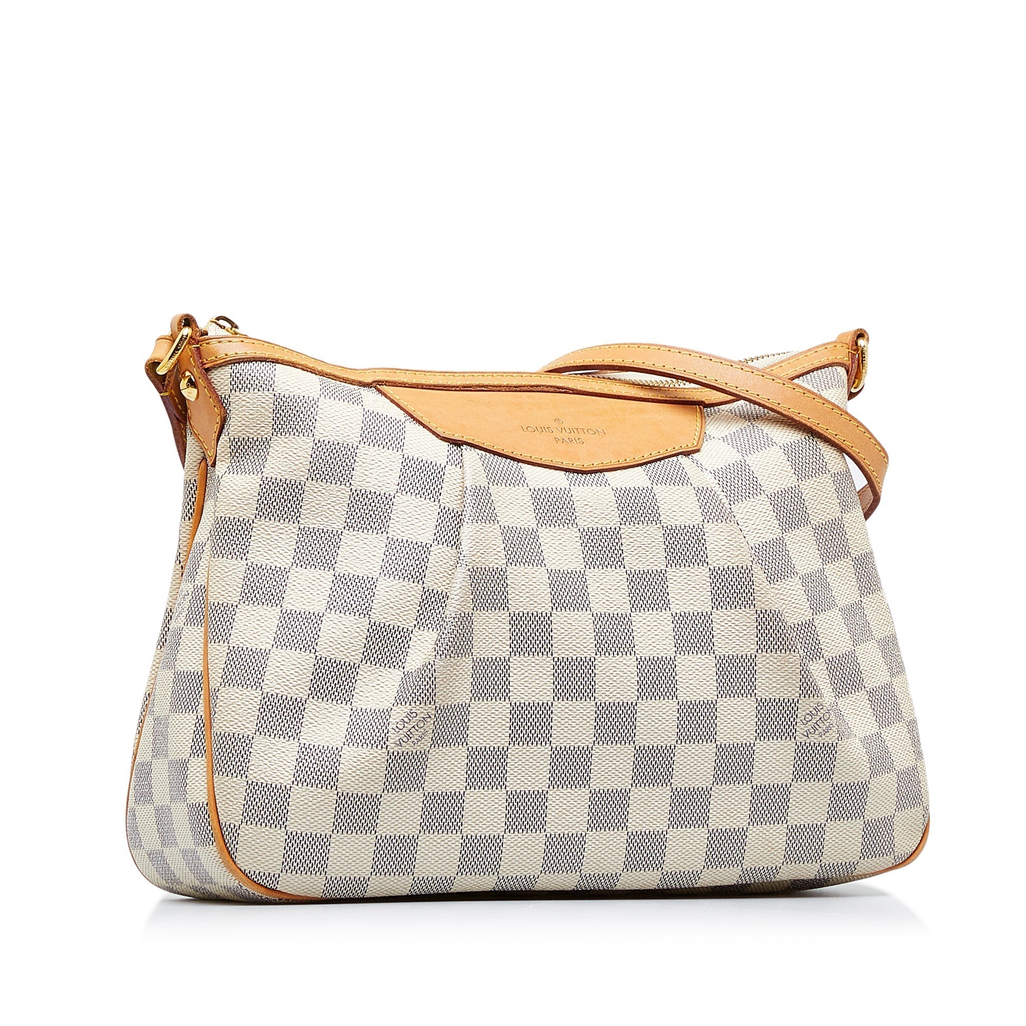 LOUIS VUITTON Damier Azur Siracusa PM Crossbody Bag
