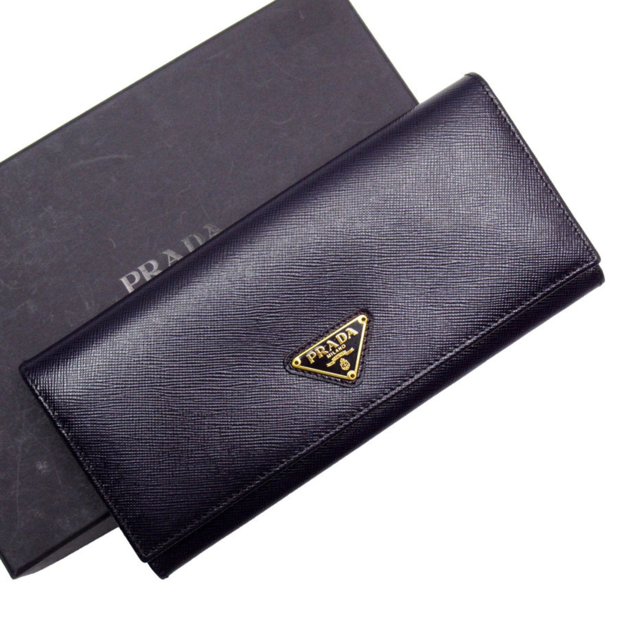 Saffiano Leather Wallet with Box and Shop Card